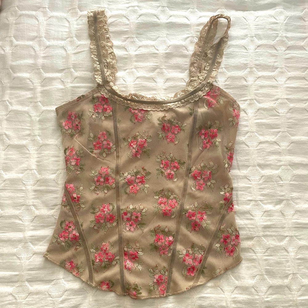 Guess Jeans - Floral lace Tank Top